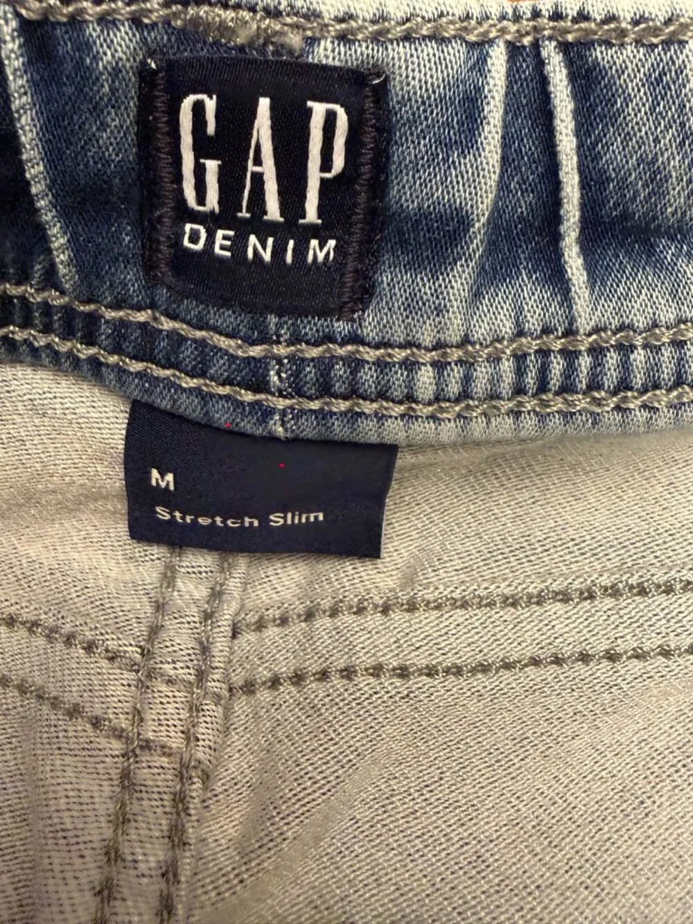 GAP Kids Boys Pull-On Denim Jogger Jeans Blue Size M Drawstring Waist